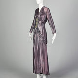 Small 1930s Iridescent Purple Gown