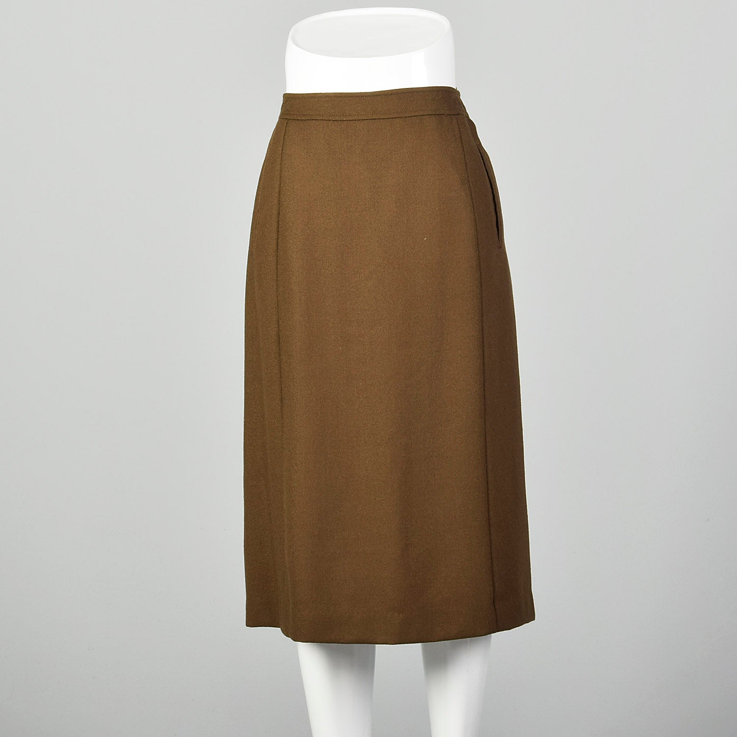 Small Givenchy 1980s Brown Wool Skirt