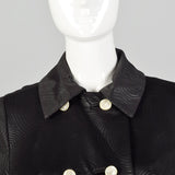 Small 1960s Black on Black Psychedelic Coat