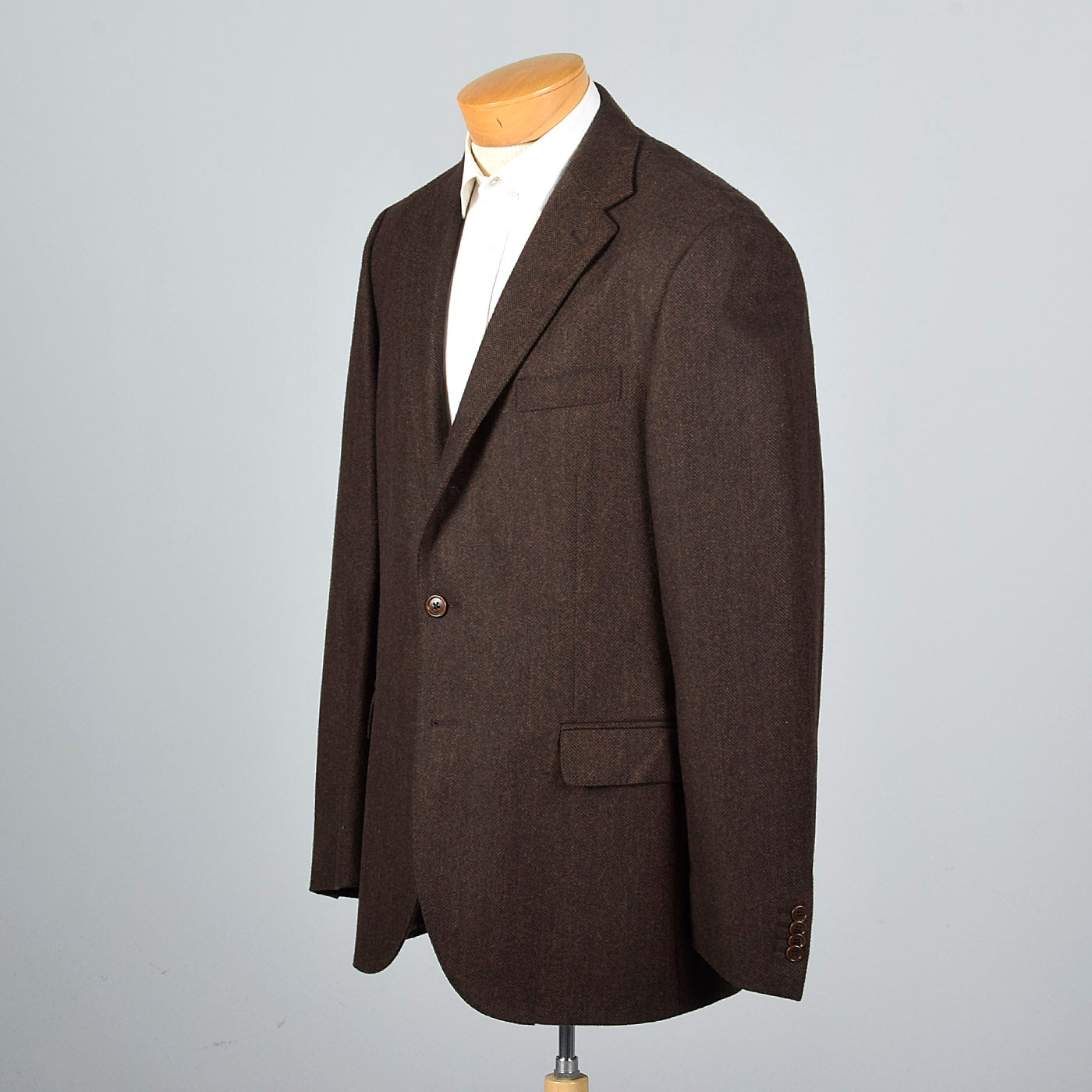 2000s Mens Cashmere Blend Jacket in Brown