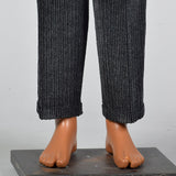41S  Medium 1980s Charcoal Corduroy Two Piece Suit