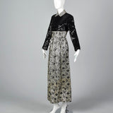 1970s Victor Costa Romantica Sequin Dress