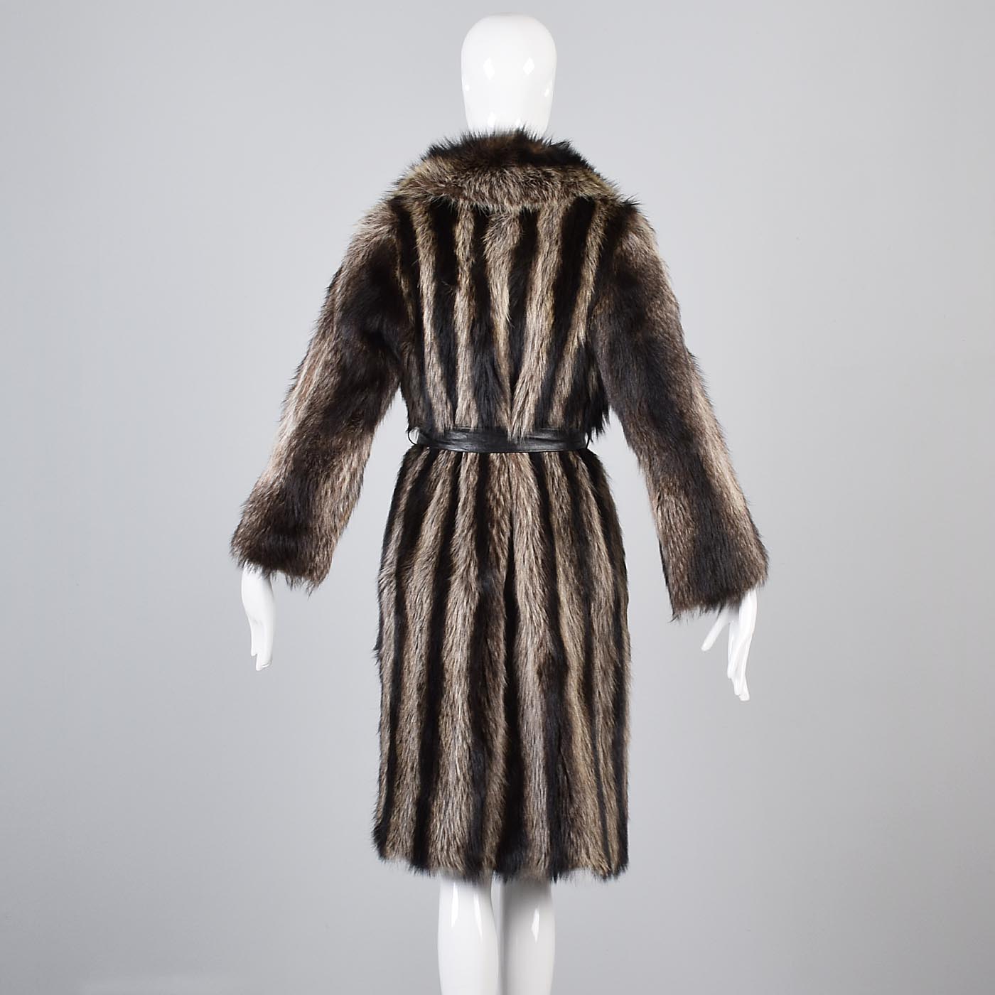 1970s Raccoon Fur Wrap Coat