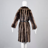 1970s Raccoon Fur Wrap Coat