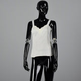 1970s Off White Camisole with Lace Trim