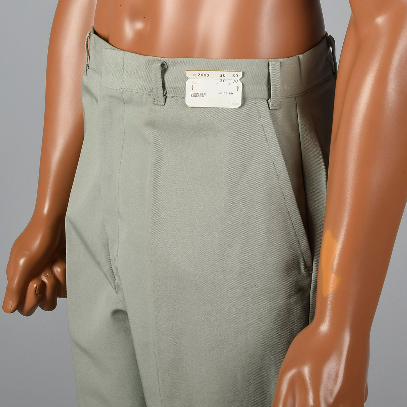 1950s Gray Twill Pants