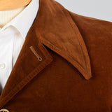 1960s Mens Brown Velvet Mod Jacket