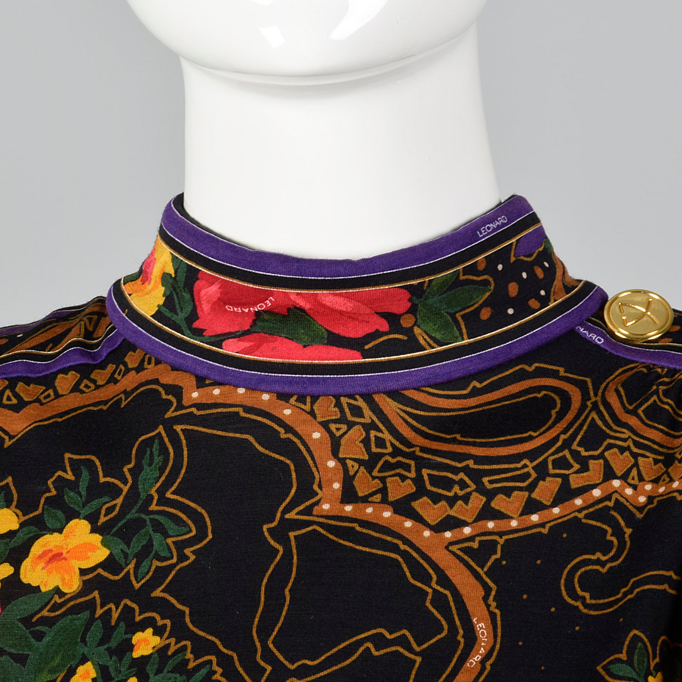 1970s Leonard Paris Loose Winter Wool Dress
