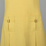 1960s Mod Shift Dress in Yellow