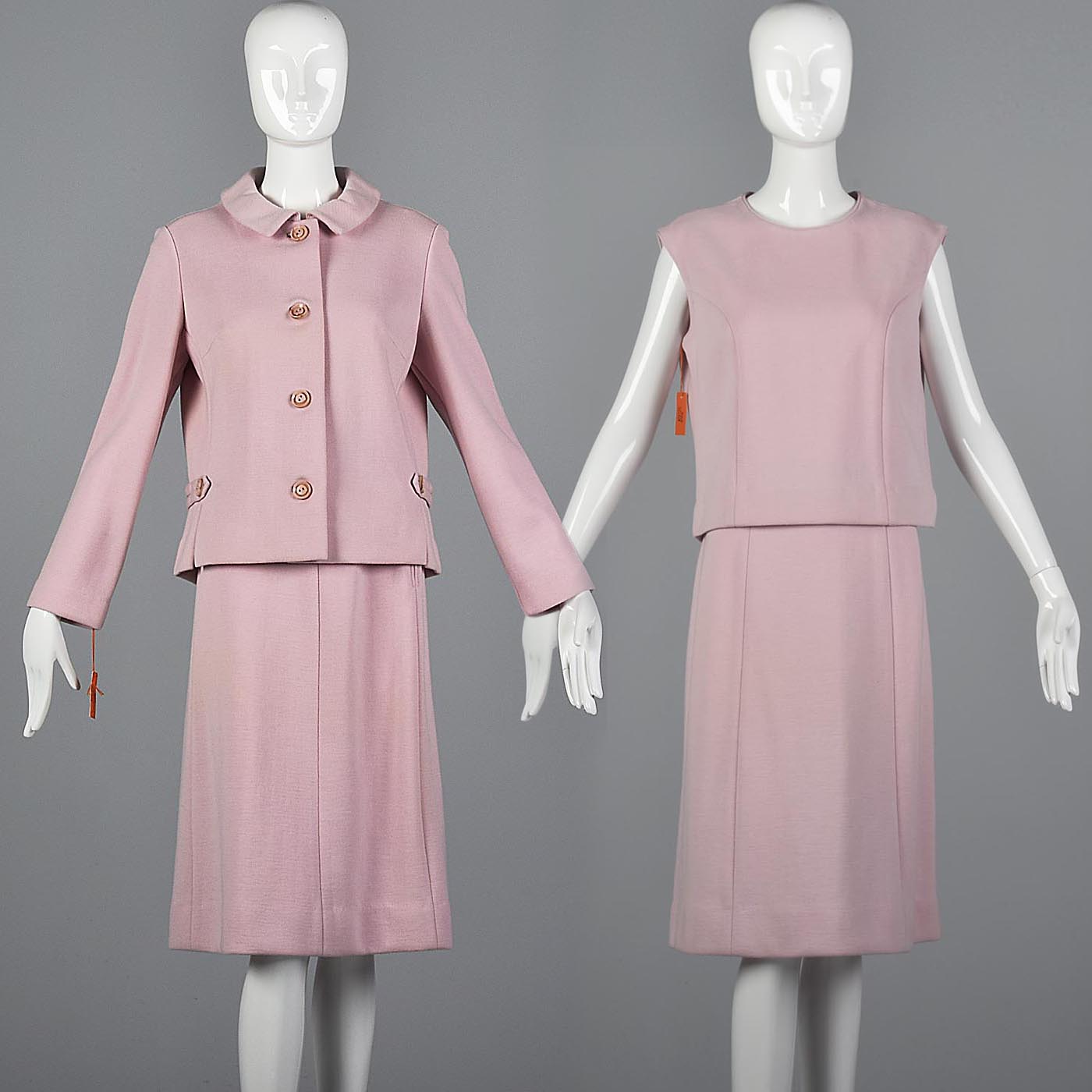 1960s Deadstock Pink Three Piece Suit