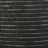 1950s Black Cocktail Dress with Metallic Stripes