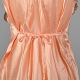 1930s Pink Satin Nightgown with Front Pocket