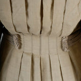 Edwardian Walking Coat with Dramatic Sleeves and Pleated Back