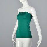 1970s Anne Klein Green Tube Top