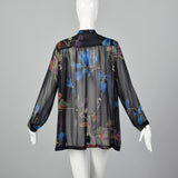 Medium Dries Van Noten 2000s Sheer Silk Blouse