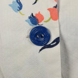 XXL 1940s Floral Cotton Day Dress Spring Casual Volup