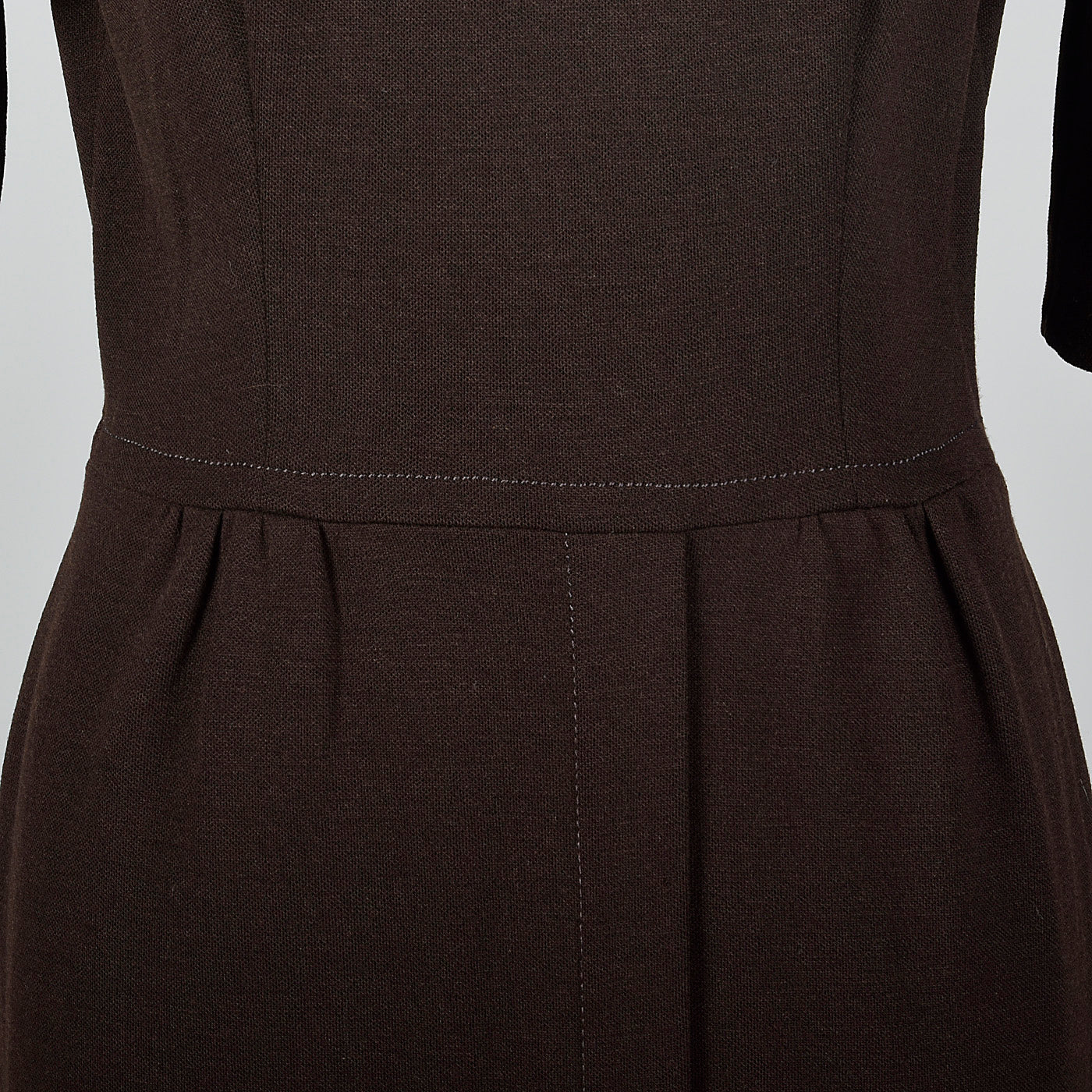 1950s Brown Knit Dress