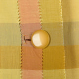 1950s Yellow Plaid Cotton Day Dress