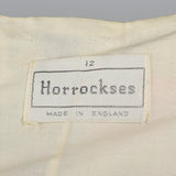 1950s Horrockses Novelty Print Strapless Dress