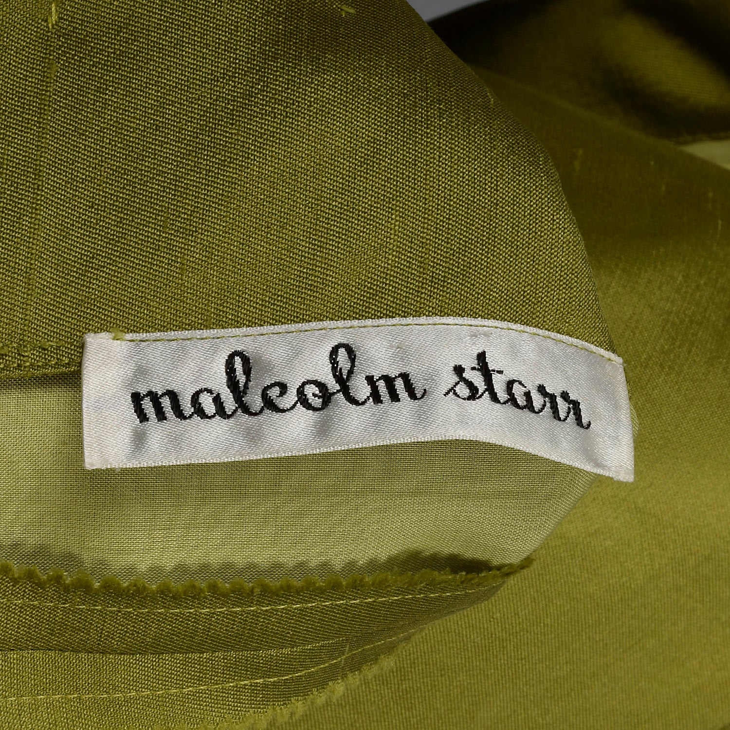1960s Malcom Starr Green Maxi Evening Dress