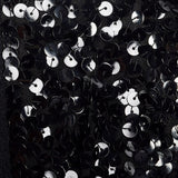 1940s Black Rayon Dress with Sequin Sleeves