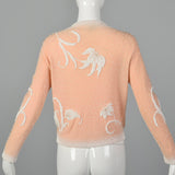 1960s Pink Beaded Cardigan