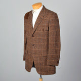1970s Mens Saks Fifth Avenue Wool Tweed Shooting Jacket