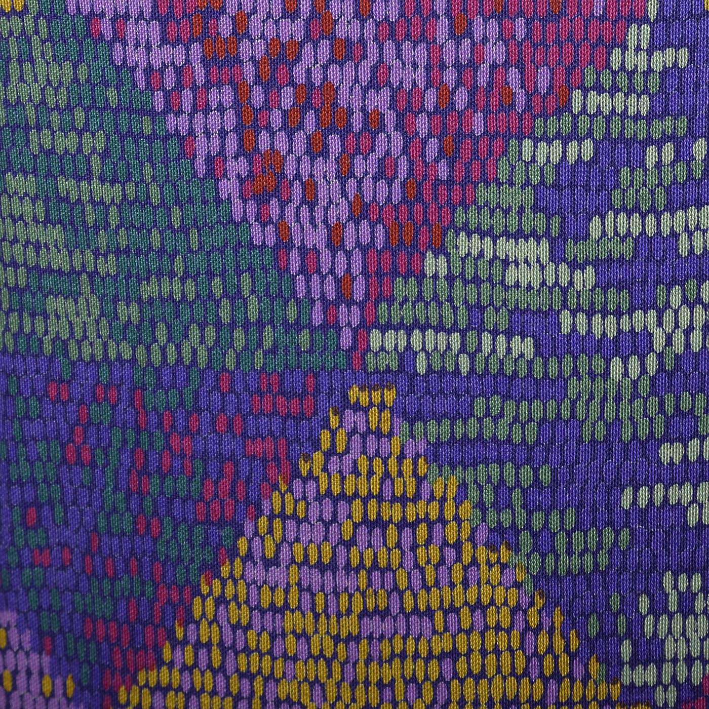 Missoni Purple Silk Jersey Dress with Draped Bodice