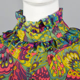 1960s Bright Psychedelic Dress