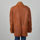 XL-XXL Mens Orvis Light Brown Leather Jacket
