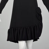 XS Roger Milot for Fred Perlberg 1960s Black Dress