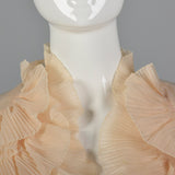 1950s Pale Pink Ruffle Bed Jacket