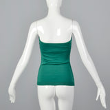 1970s Anne Klein Green Tube Top