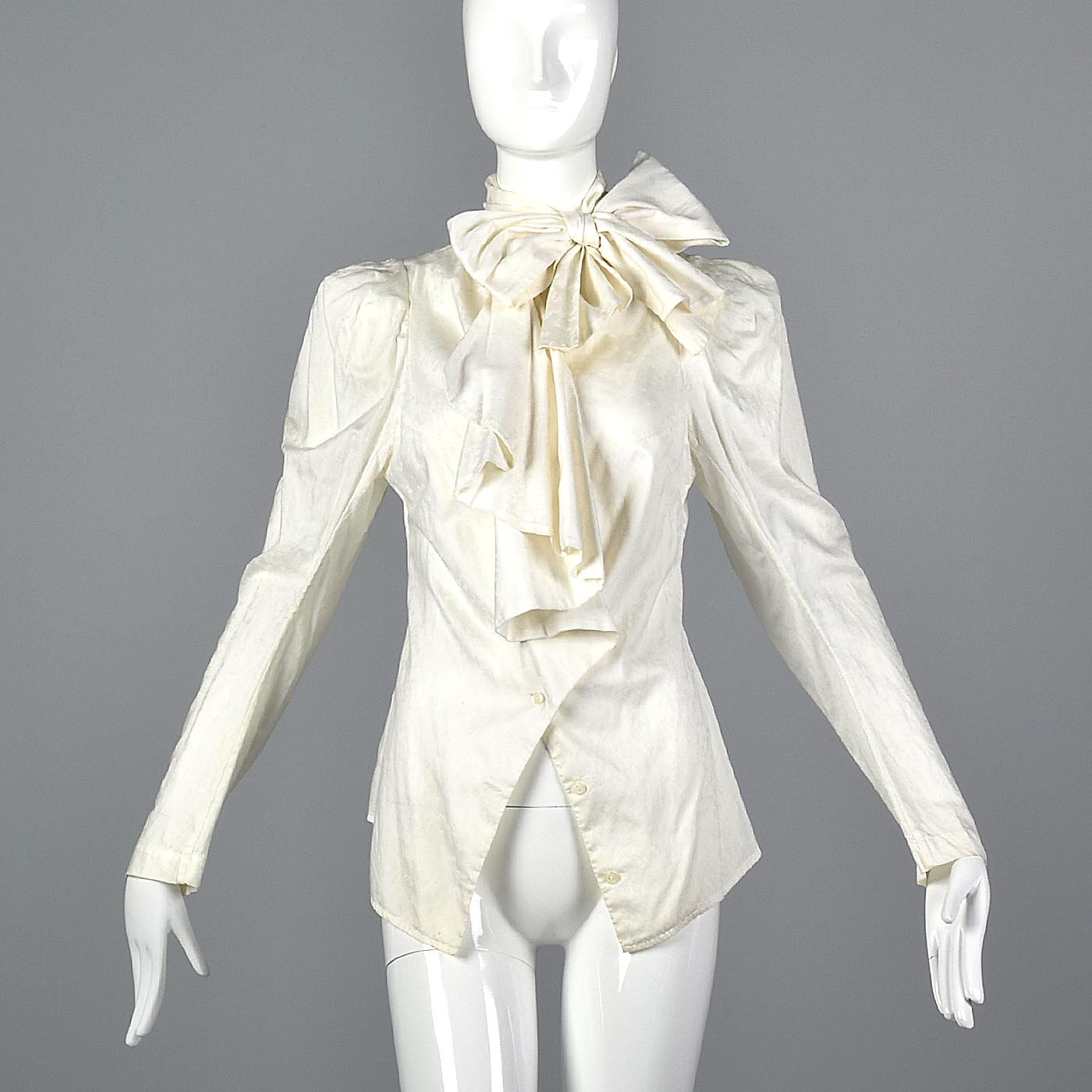 Vivienne Westwood Asymmetric White Ruffle Shirt