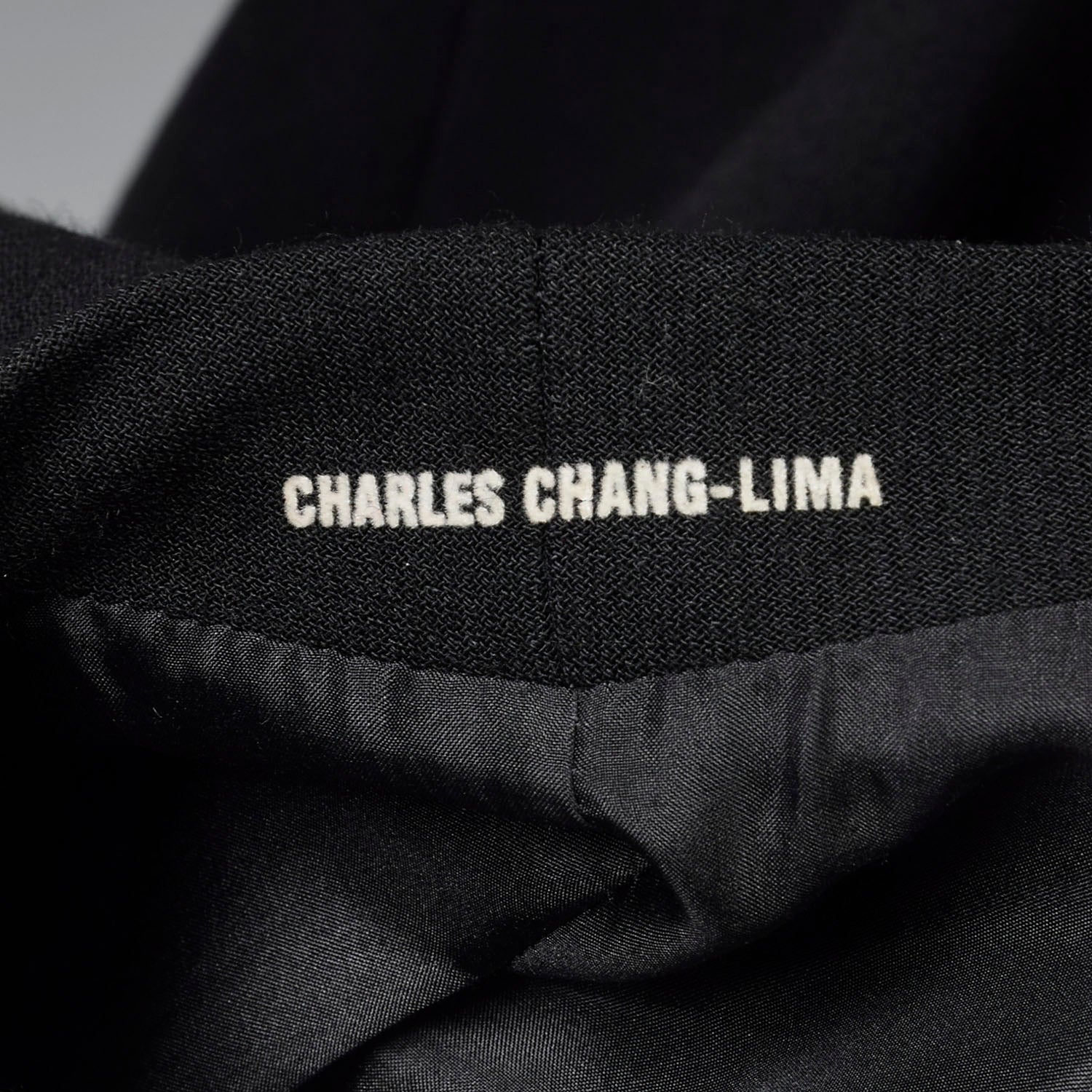 Small Charles Chang Lima Blazer Structural Minimalist Designer Black Jacket
