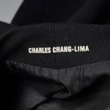 Small Charles Chang Lima Blazer Structural Minimalist Designer Black Jacket
