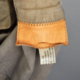 Small 1970s Suede Shirt with Lavender Snakeskin