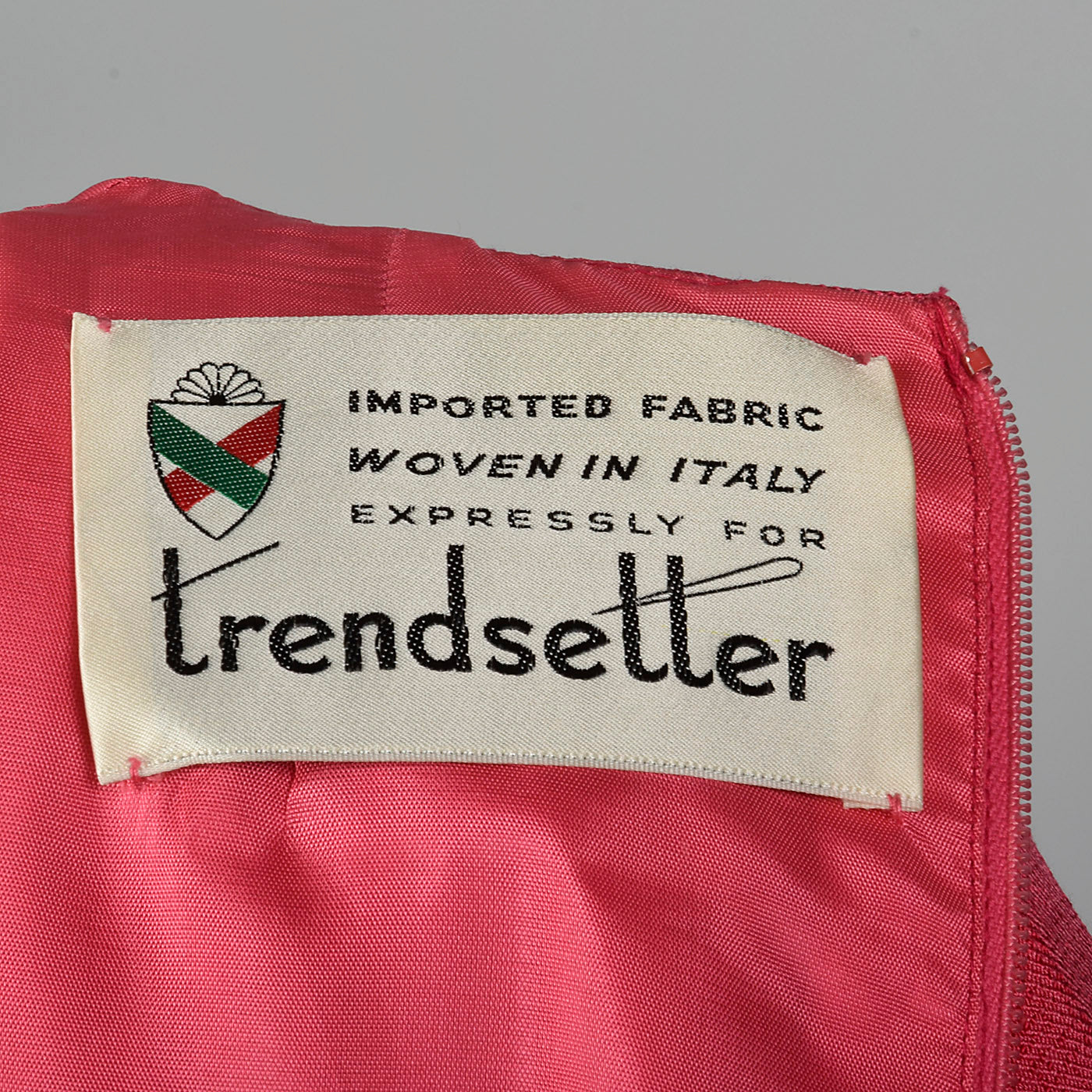 1960s Pink Linen Blend Shift Dress