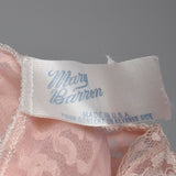 1960s Pink Nightgown with Shaped Lace Bust