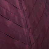 1950s Plum Sharkskin Dress with Chevron Pleats