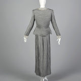 1980s Lillie Rubin Two Piece Cocktail Ensemble