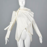 Vivienne Westwood Asymmetric White Ruffle Shirt