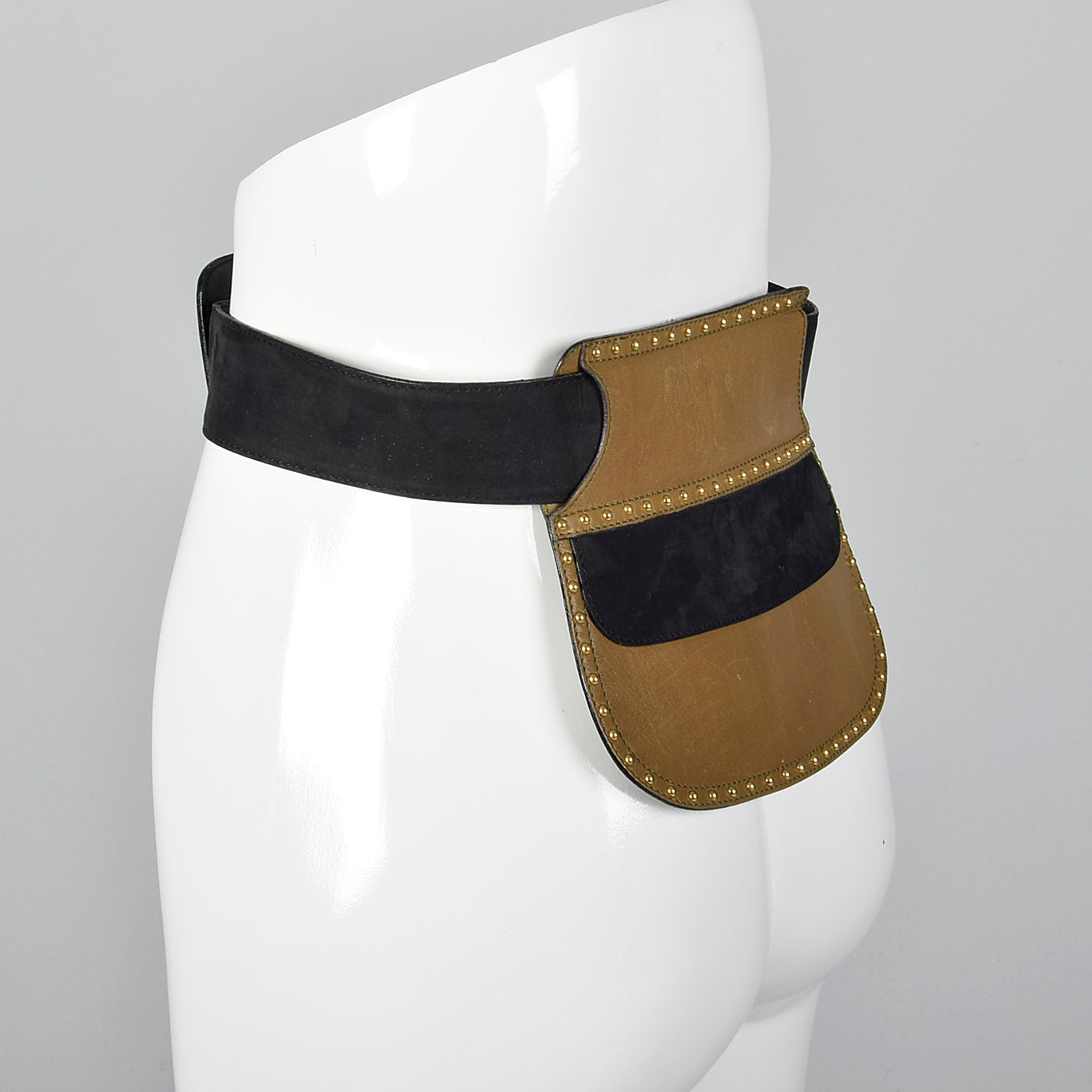 Escada Leather Belt with Slide Purse