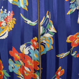 1940s Rayon Zip Front House Dress