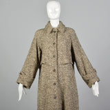Large Geoffrey Beene for Gallant 1970s Tweed Coat