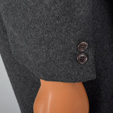 1970s Mens Gray Mongolian Cashmere Coat