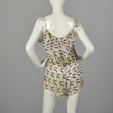Medium Diane Von Furstenberg Romper Sleeveless Sheer Linen Summer
