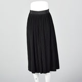 1950s Black Crystal Pleat Skirt
