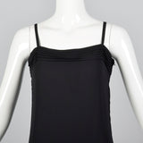 Pierre Cardin Boutique Black Slip Dress with Widow's Peak Hem