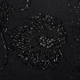 1960s Black Cardigan with Beading